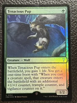 Mtg MB2- Tenacious Pup - Foil -NM Mystery Booster 2 - Image 1