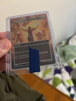 MTG Secret Lair Artist Series KIERAN YANNER Armageddon Rainbow Foil NM - In Hand - Image 1