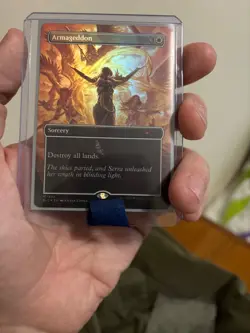 MTG Secret Lair Artist Series KIERAN YANNER Armageddon Rainbow Foil NM - In Hand - Image 2