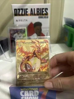 Charizard DX 52/100 Gold Metal Pokemon Card Max Wildfire HP500 - Image 1