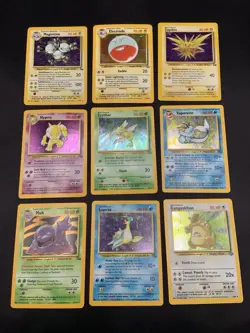 Vintage Pokemon Card Holo Rare Lot - Jungle & Fossil 1999 - LP/MP - Image 1