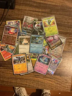 Pokemon TCG 20 Card Holo Lot (Rare, Promos, V, EX, AR & More!) 151 - Image 2