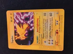 Zapdos H32/H32 Aquapolis Holo eReader Pokemon Card MP Condition - Image 4