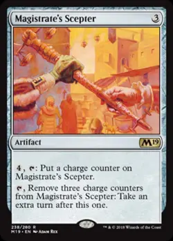 Magistrate's Scepter - Light Play MTG Magic 2019 Core Set - Image 1