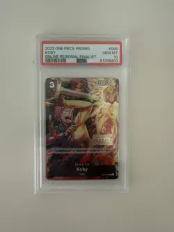 One Piece Card Game Koby 2023 ONLINE REGIONAL FINALIST PSA 10 - Image 1
