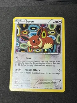 Eevee BW94 Black & White Holo Black Star Promo Pokemon Card MP - Image 2