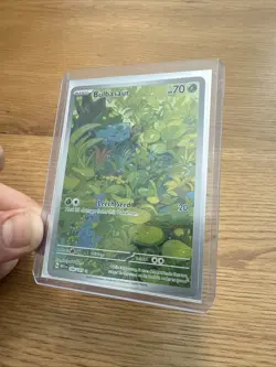 Pokemon TCG Bulbasaur Scarlet Violet-151 Illustration Rare Card 166/165 - Image 1