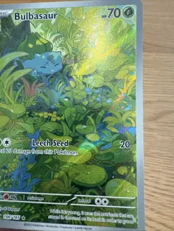 Pokemon TCG Bulbasaur Scarlet Violet-151 Illustration Rare Card 166/165 - Image 5