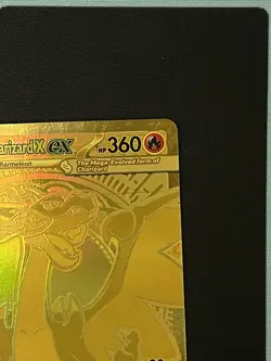 NM Mega Charizard X ex 130/094 Gold Secret - Phantasmal Flames - Pokemon Card - Image 4