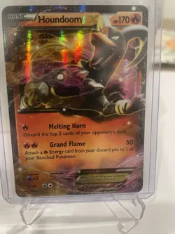 Pokemon TCG Houndoom EX Holo Ultra Rare Card 21/162 XY Breakthrough NM - Image 1