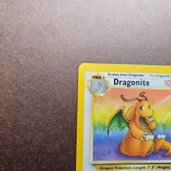 Dragonite 19/62 Pokemon Fossil Regular Rare Card - LP - Image 2