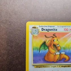 Dragonite 19/62 Pokemon Fossil Regular Rare Card - LP - Image 4