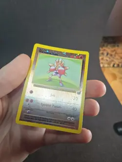 Hitmonchan WoTC Best of Game Promo 2 Pokemon Card Reverse Holo Swirl Near Mint - Image 4