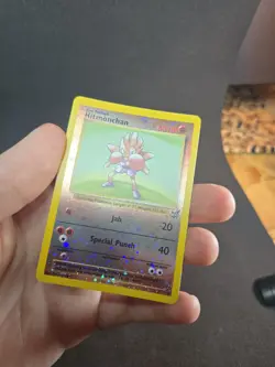 Hitmonchan WoTC Best of Game Promo 2 Pokemon Card Reverse Holo Swirl Near Mint - Image 5