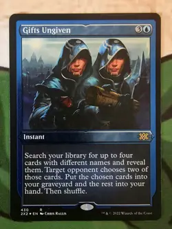 X 1 Gifts Ungiven FOIL ETCHED NM-M Double Masters 2022 MTG Magic The Gathering - Image 1