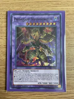 Yu-gi-oh LED5-EN045 Predaplant Triphyoverutum Super Rare 1st Edition NM card - Image 2