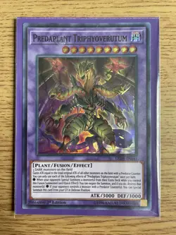 Yu-gi-oh LED5-EN045 Predaplant Triphyoverutum Super Rare 1st Edition NM card - Image 3