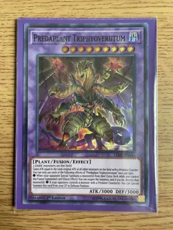 Yu-gi-oh LED5-EN045 Predaplant Triphyoverutum Super Rare 1st Edition NM card - Image 4