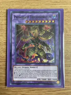 Yu-gi-oh LED5-EN045 Predaplant Triphyoverutum Super Rare 1st Edition NM card - Image 5