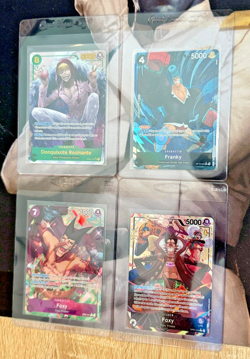 One Piece Card Game Alt Art Lot Rosinante, Franky, Double Foxy English NM! - Image 1