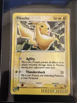 Pokemon TCG Pikachu Black Star Promo Holo Card #012 2003 - Image 1