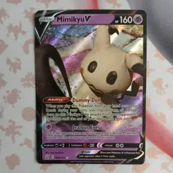 Mimikyu V 062/163 Battle Styles Ultra Rare Holo Pokemon TCG Card - Image 1