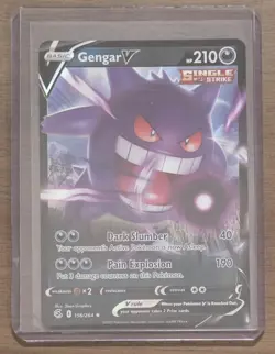 Gengar V 156/264 Fusion Strike NM Full Art Ultra Rare Pokemon Card - Image 1