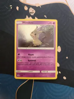Mimikyu SM29 Cosmos Black Star Promo Holo Pokemon Trading Card Game - Image 1