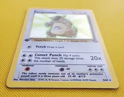 Kangaskhan 1999 Pokemon Jungle 1st Edition #5/64 Rare Holo Vintage NM/LP Card - Image 2