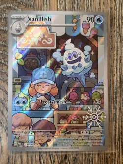 Vanillish (Holiday Calendar) 190/182 Illustration Rare Promo Pokemon Card Mint - Image 1