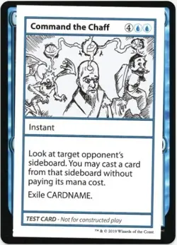 1 x Command the Chaff - Test Card - Mystery Booster - LP - MTG - Image 1