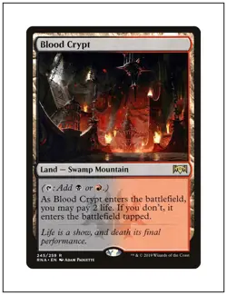 1x Blood Crypt, Magic the Gathering MTG NM - Image 1