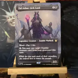 MTG ~ Zul Ashur, Lich Lord (Borderless) ~ Foundations ~ Near Mint Rare ~ Zombie - Image 1
