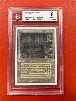 Magic MTG - Bayou - Revised - BGS 8 Q++ Graded NM-MT - Image 1