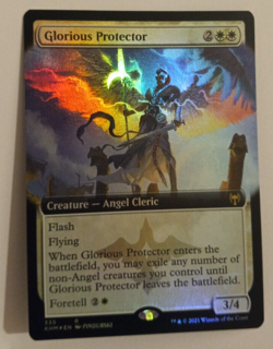 Glorious Protector Extended Art FOIL NM/M Kaldheim MTG Magic the Gathering KHM - Image 1