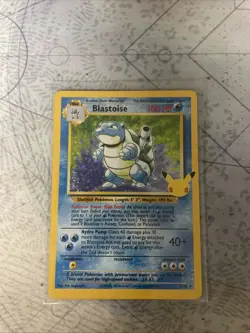 Pokemon TCG Blastoise Holo Card 2/102 Celebrations 25th Anniversary Edition - Image 1