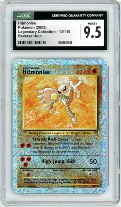 Pokemon Hitmonlee #13 Legendary Reverse Holo CGC 9.5 Mint+ - Image 1