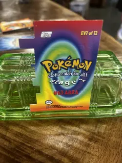 ABRA #63 DIE-CUT POKEMON TOPPS STAGE 1 EV7 OF 12 LP - Image 2