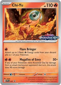 CHI-YU SVP0578 PARADOX RIFT POKEMON (PRE-RELEASE STAMPED PROMO HOLO, NM) - Image 1