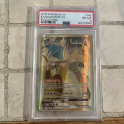 2016 PSA 8 Dragonite EX #106 Full Art FA Pokemon TCG XY Evolutions - Image 1