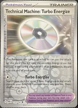 Technical Machine: Turbo Energize 179/182 SV04 Paradox Rift Reverse Holo Pokemon - Image 1