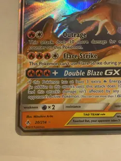 Reshiram & Charizard GX Tag Team 20/214 SM-Unbroken Bonds Holo Pokemon TCG - Image 4