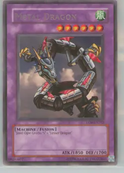 Yu-Gi-Oh! LOB Metal Dragon LOB-EN102 Near Mint or Better - Image 1