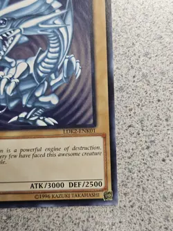 Blue-Eyes White Dragon LDK2-ENK01 YuGiOh 1st Edition- Original Art- NM/VLP - Image 4