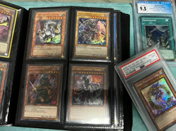 Yu-Gi-Oh Bundle Lot - PSA 9 Dark Magician Girl + CGC 9.5 Skyscraper + Binder - Image 1