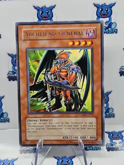 -Yu-Gi-Oh TCG- Archfiend General Unlimited Rare FOTB-EN019 - LP - Image 1