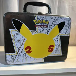 Pokemon Trading Card Game 25th Anniversary Tin Lunch Box Pikachu 2021 Nintendo - Image 1