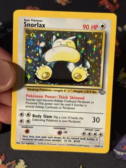 Pokemon Cards Snorlax 11/64 Holo Rare Jungle UNLIMITED - (LP+) - Image 2
