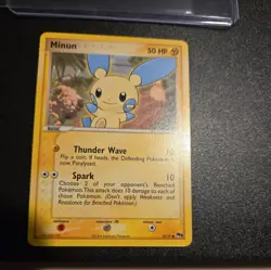 Minun - 12/17 - Pokemon Card Pop Series 1 Promo Common - NM - Image 1