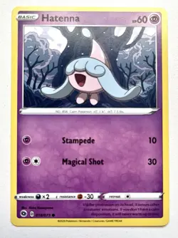 18/73 Hatenna - Champions Path - Common Pokemon TCG Card NM - Image 1